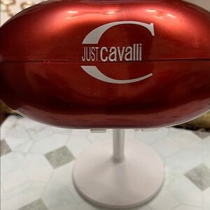 Just Cavalli Metallic sunglass case.